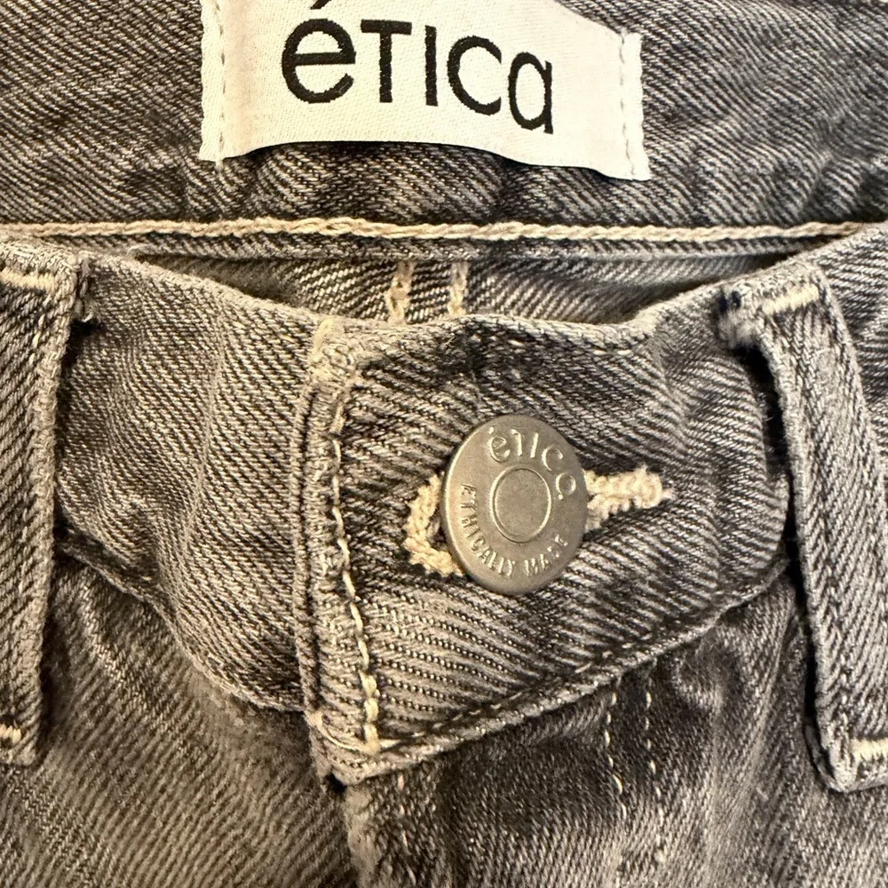 ETICA Brandy Long Denim Shorts Women’s Gray Quartzsite Organic Cotton Bermuda